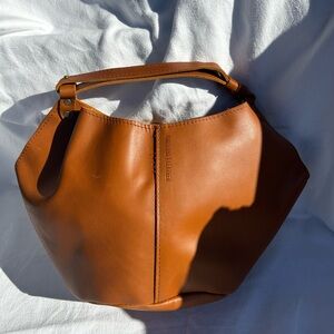 Brown Leather Kangaroo Tote